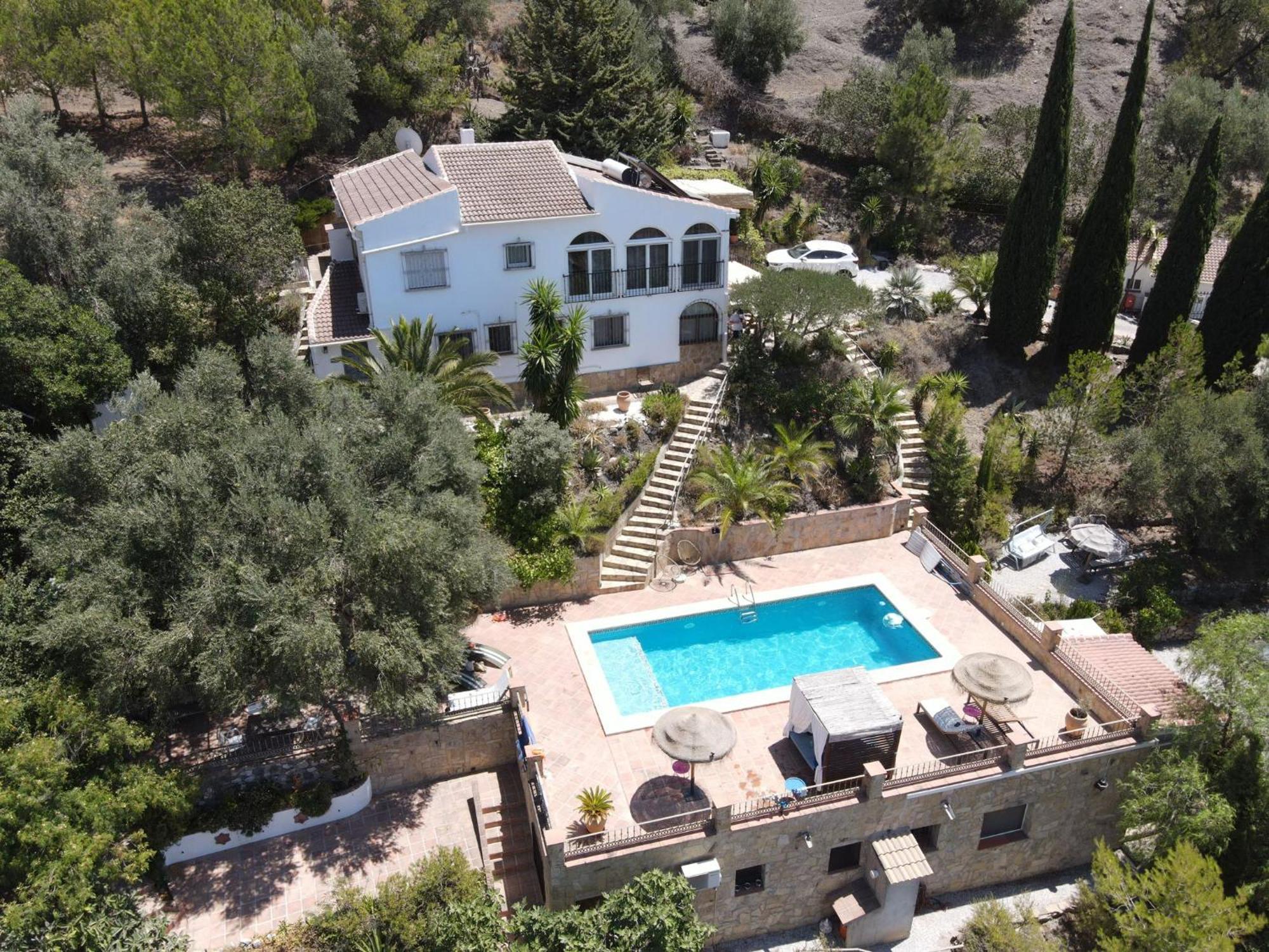 El Nispero Dulce Bed & Breakfast Alcaucin Bagian luar foto